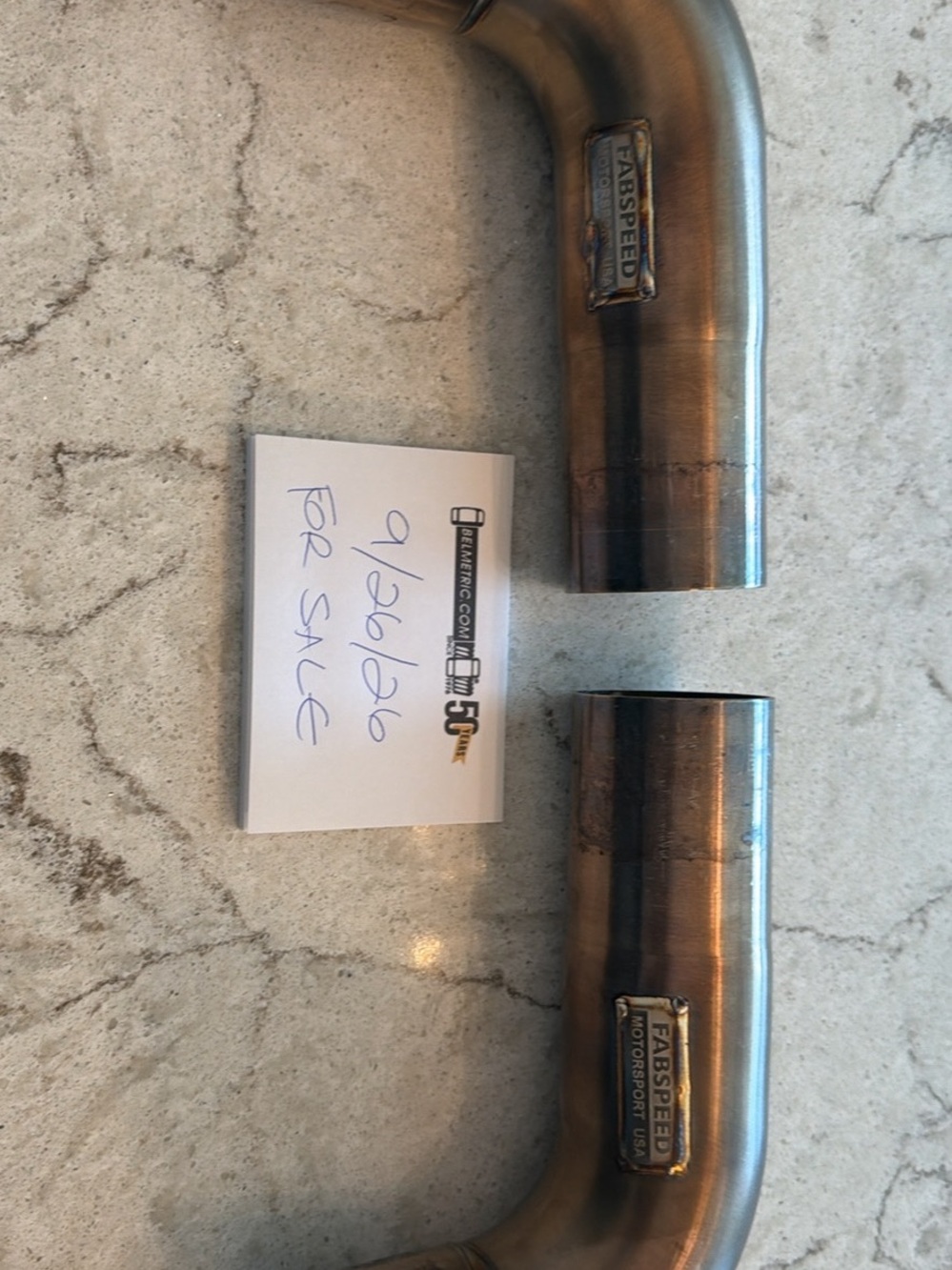 Fabspeed Bronze-Tone Curved Exhaust Accents - Pair